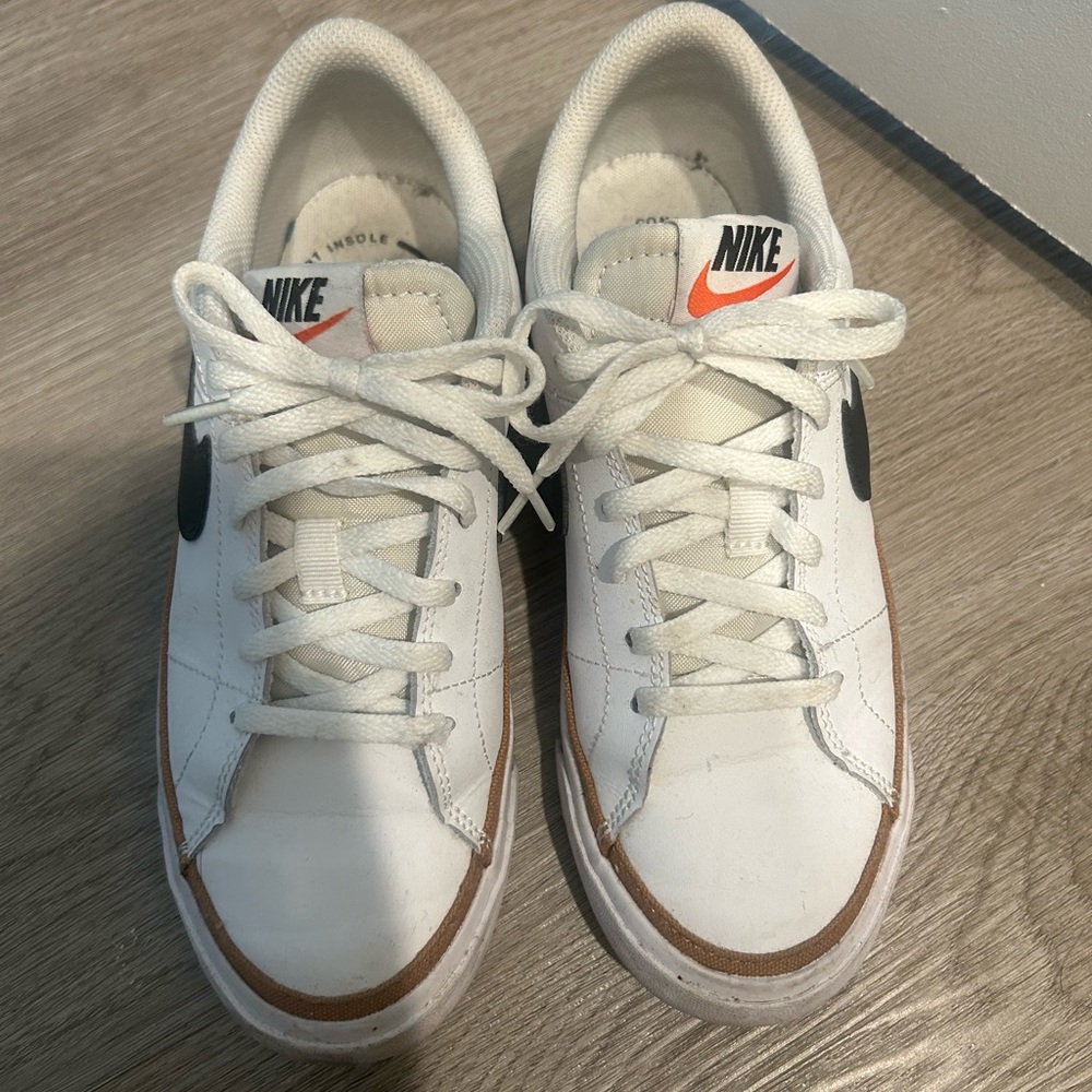 Nike White and Brown Sneakers